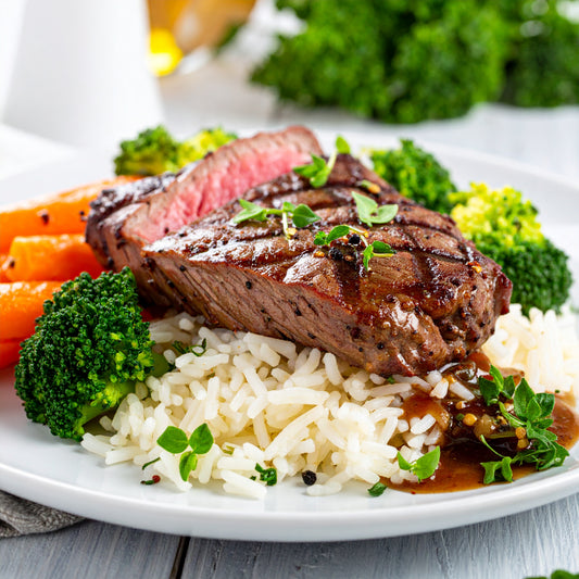 Grilled Flank Steak with herbs and spices
